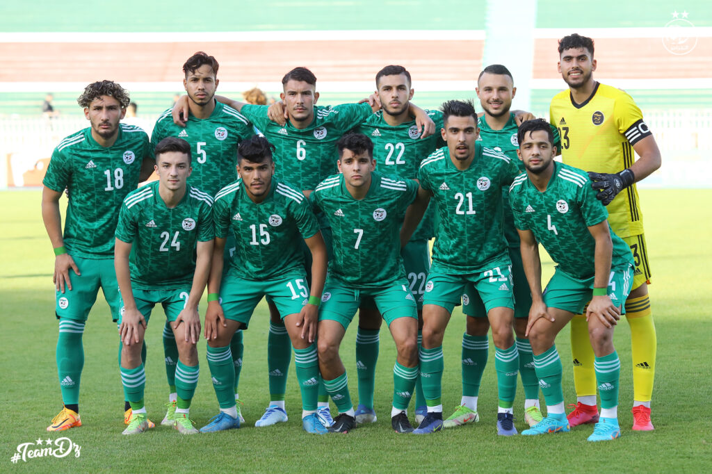 team onze algerie khetir U23 amical Palestine 22 mai 2022