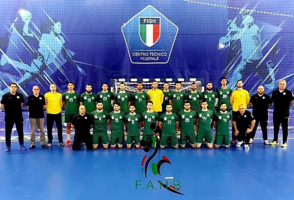 algerie handball team dz gherbi berkous italie stage