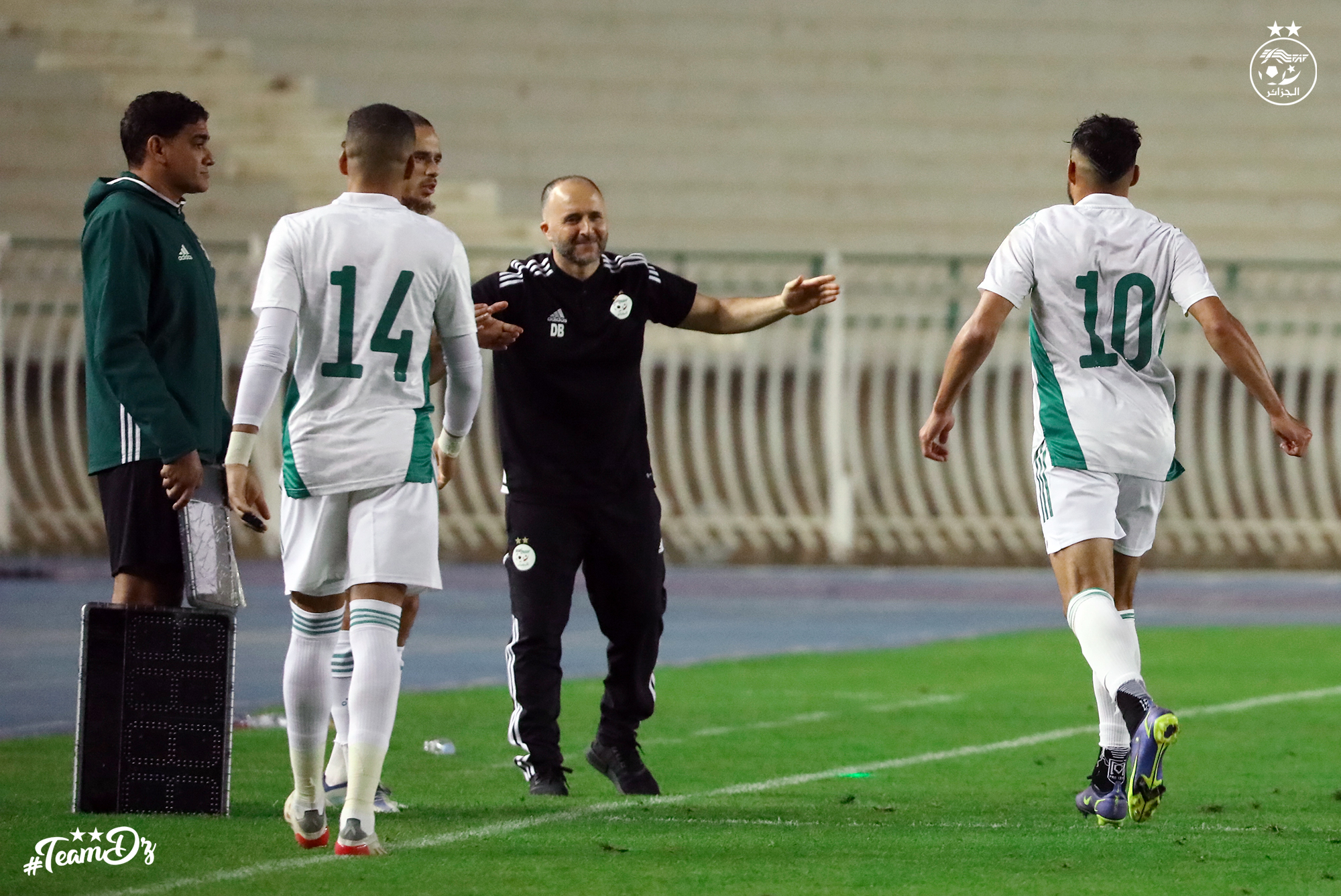 belmadi joie belaili buteur algerie ouganda 4 juin stade du 5 juillet elim can 2023