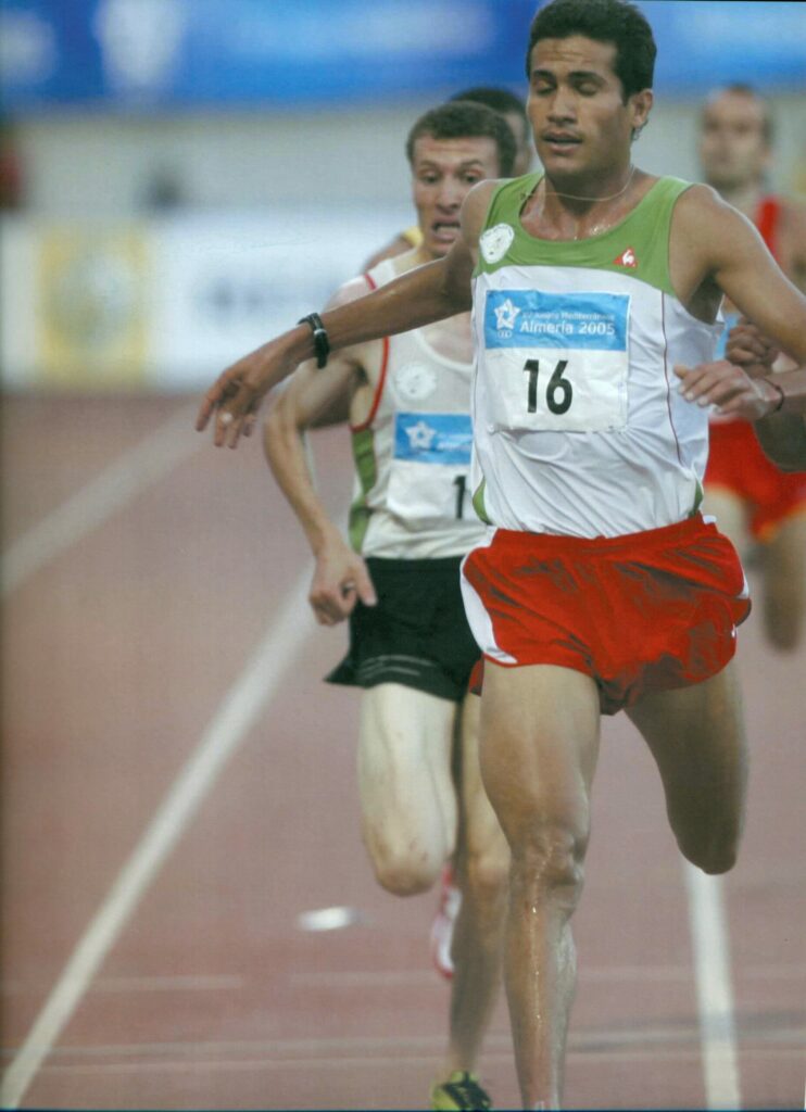 lalgerien ali saidi sief vainqueur aux 5000m jm almeria 2005