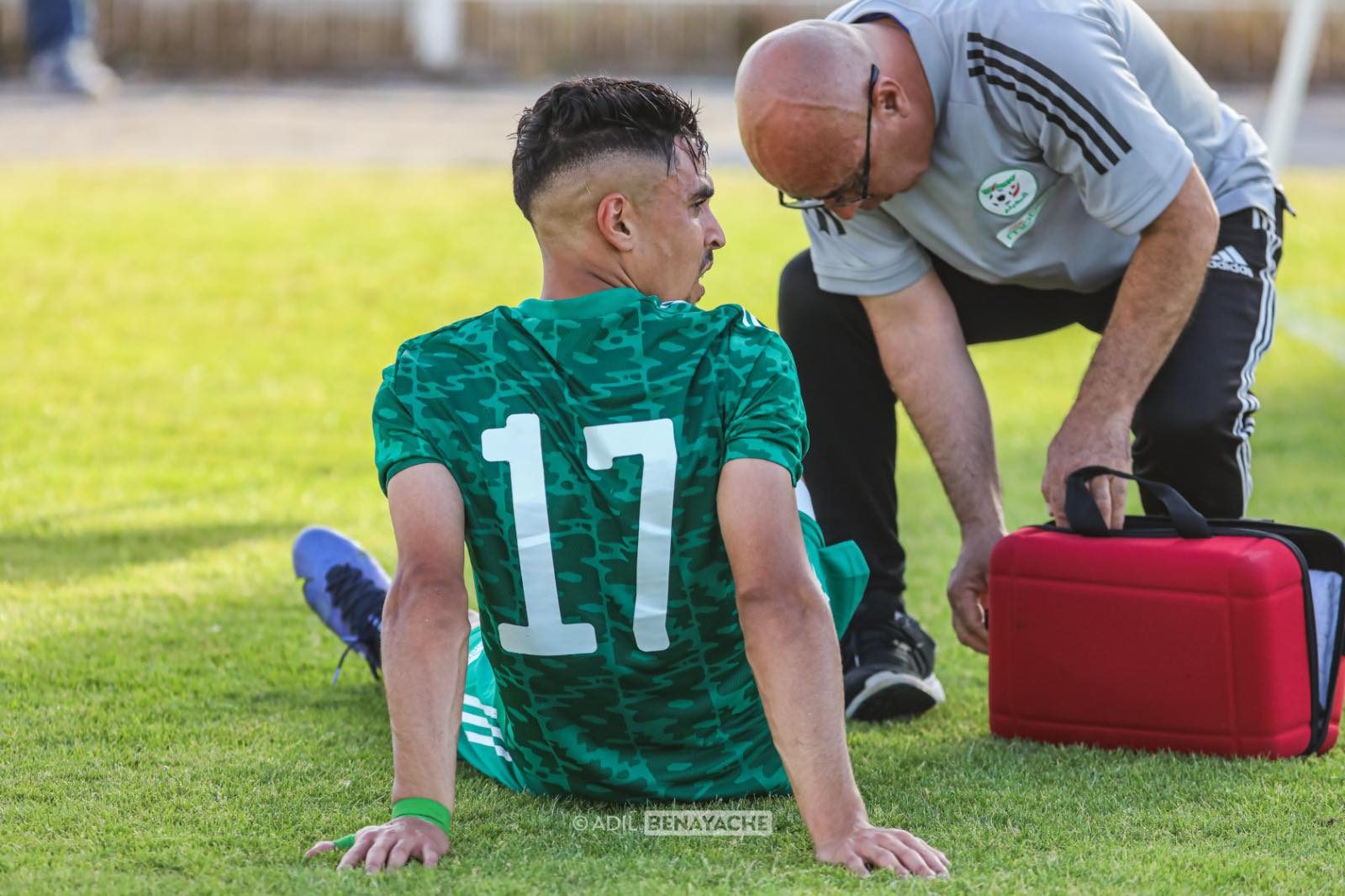 nechat jsk lateral dos algerie U23 colombie Tournoi Maurice Revello 2022 juin