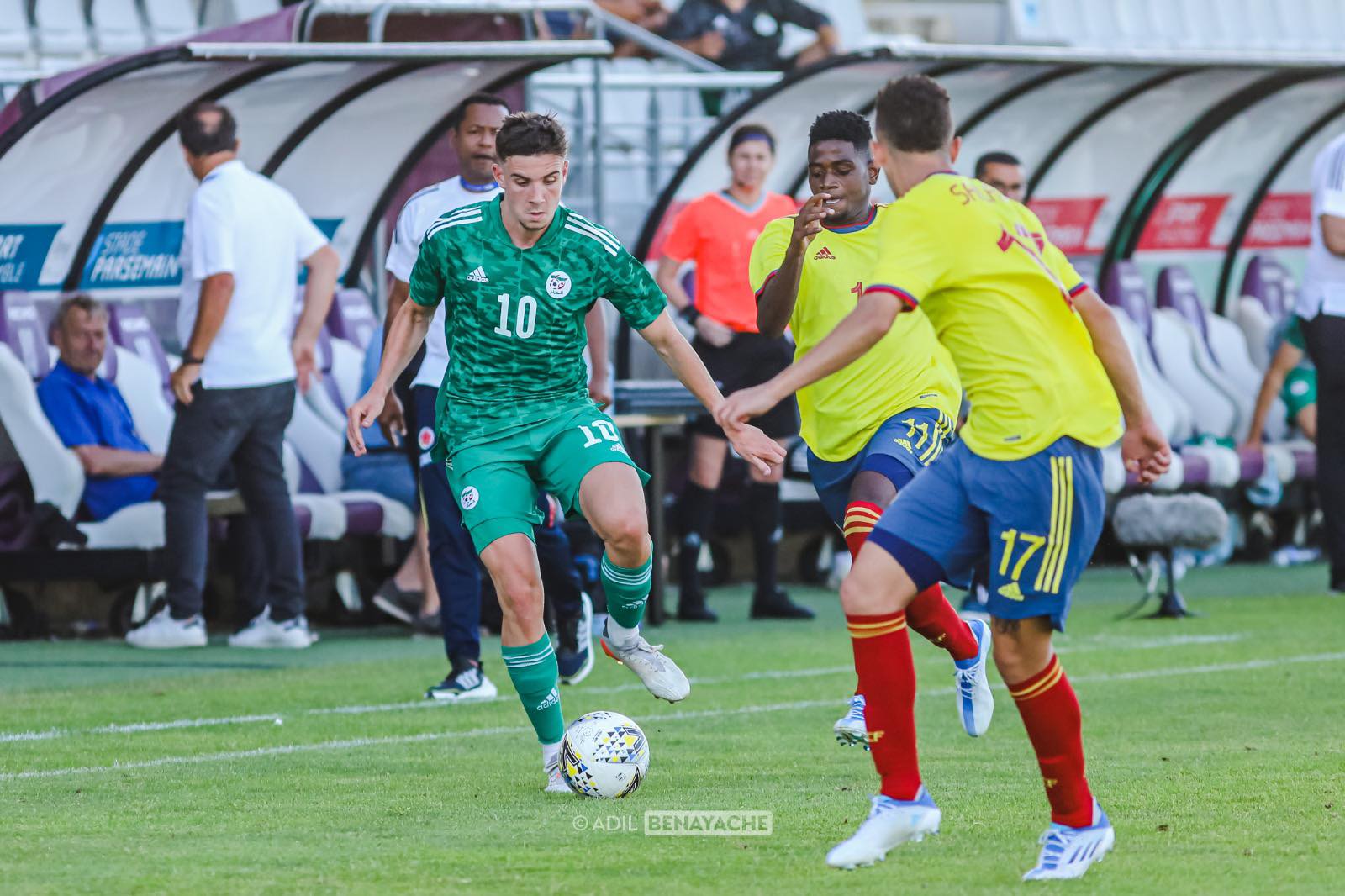 neghli kamel algerie U23 colombie Tournoi Maurice Revello 2022 juin