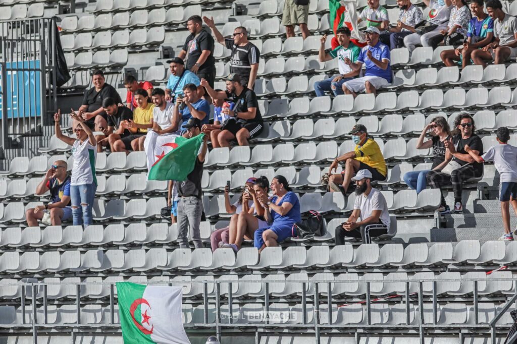 public algerien tribune algerie U23 colombie Tournoi Maurice Revello 2022 juin