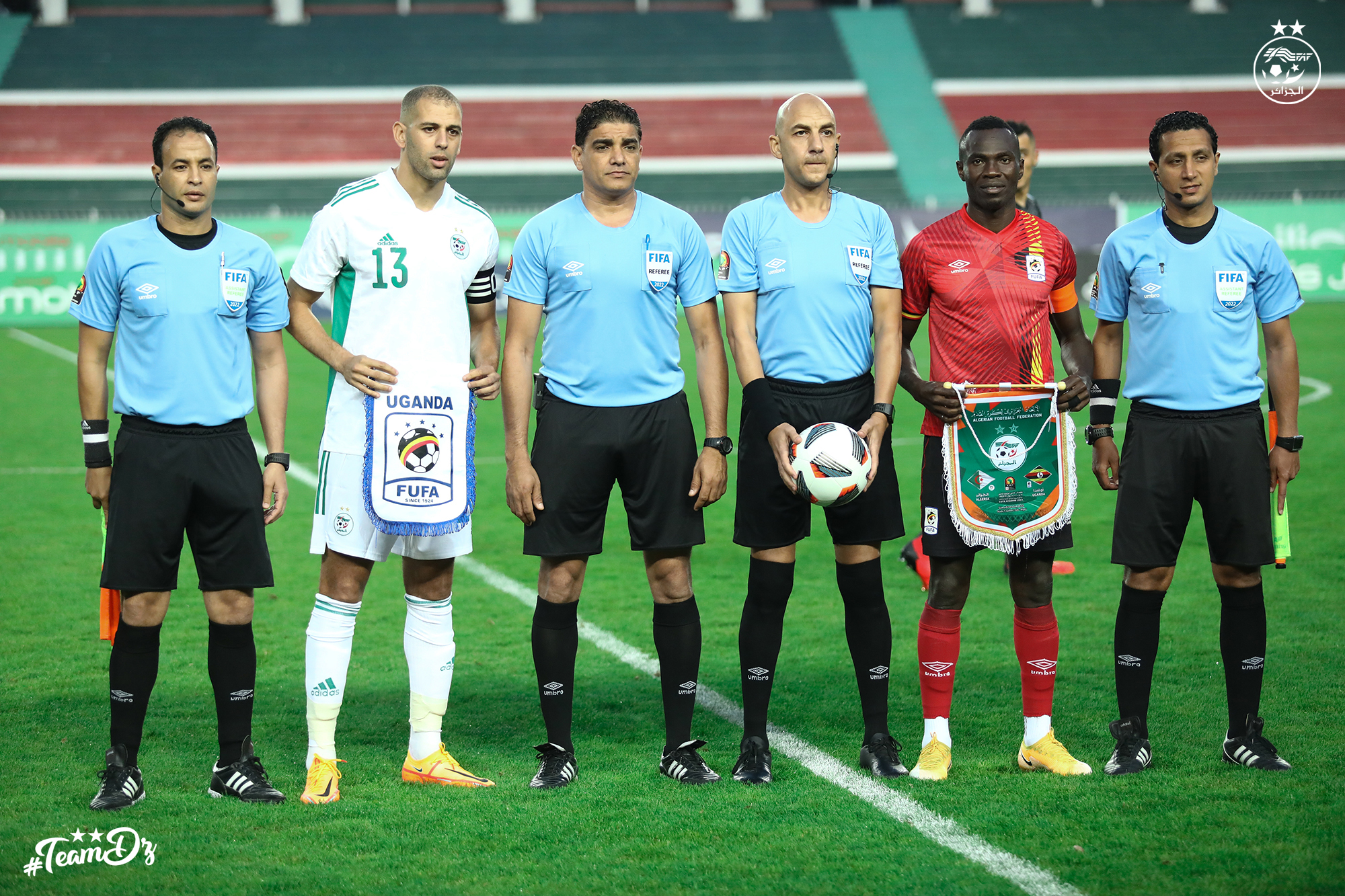 slimani capitaine coup envoi algerie ouganda 4 juin stade du 5 juillet elim can 2023