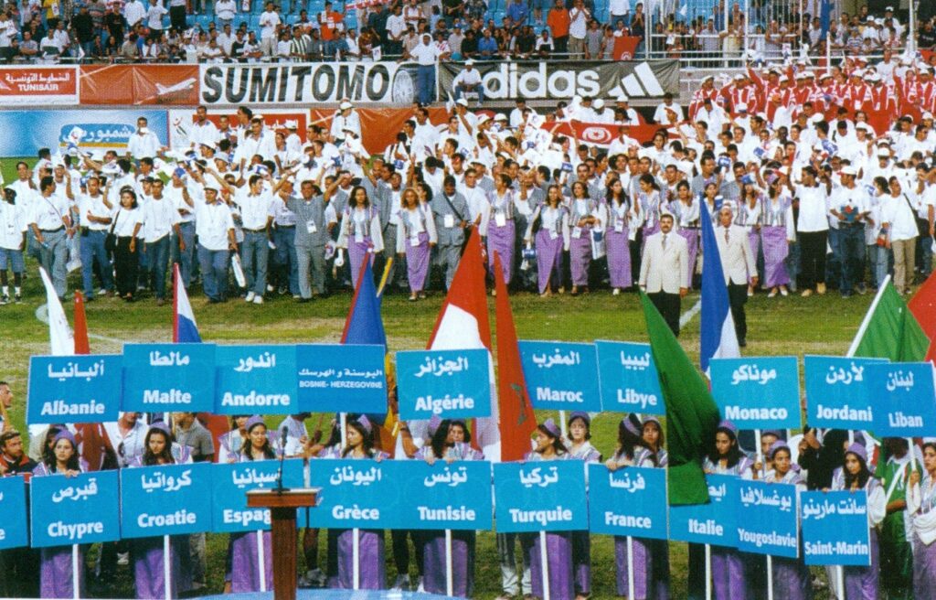 vue de la ceremonie de cloture jm tunis 2001