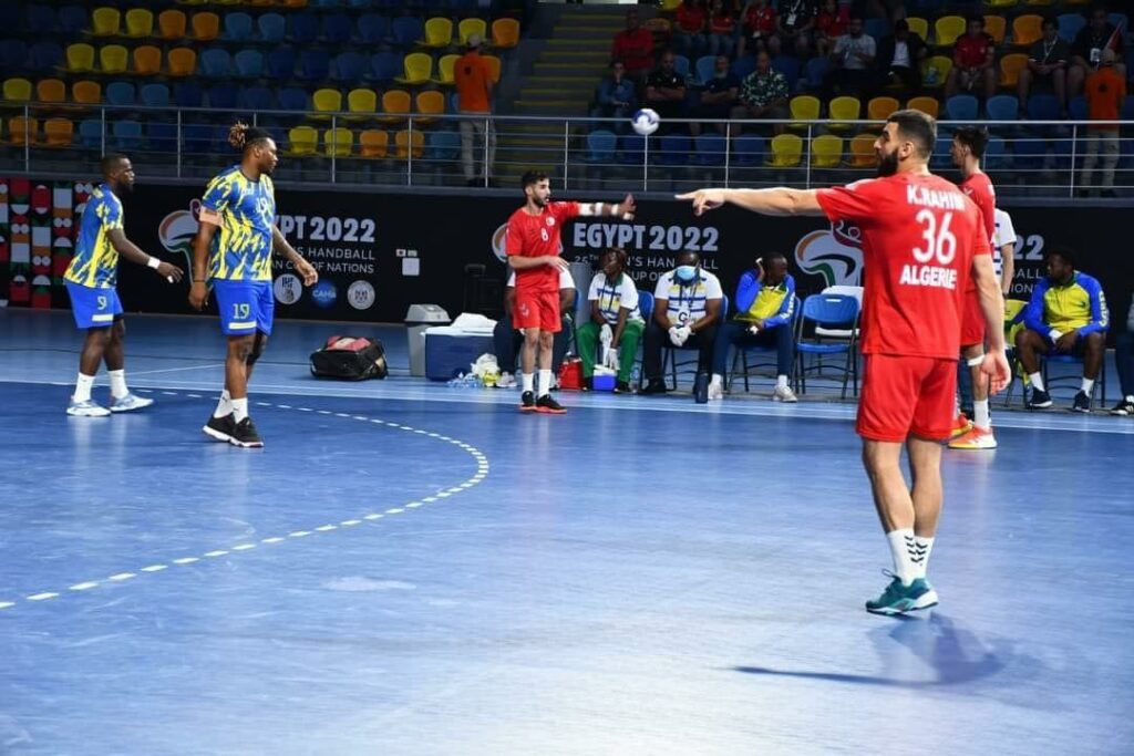 kader rahim rouge handball algerie gabon can 2022 egypt