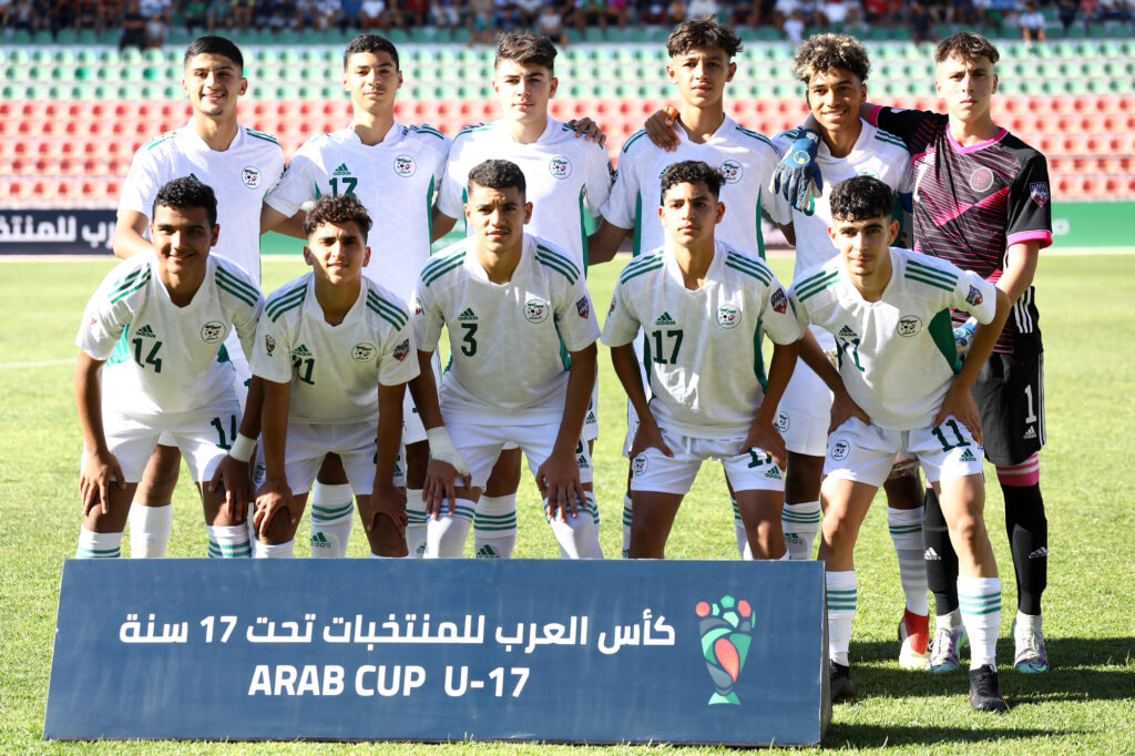 onze team algerie U17 arab cup 2022 sig palestine