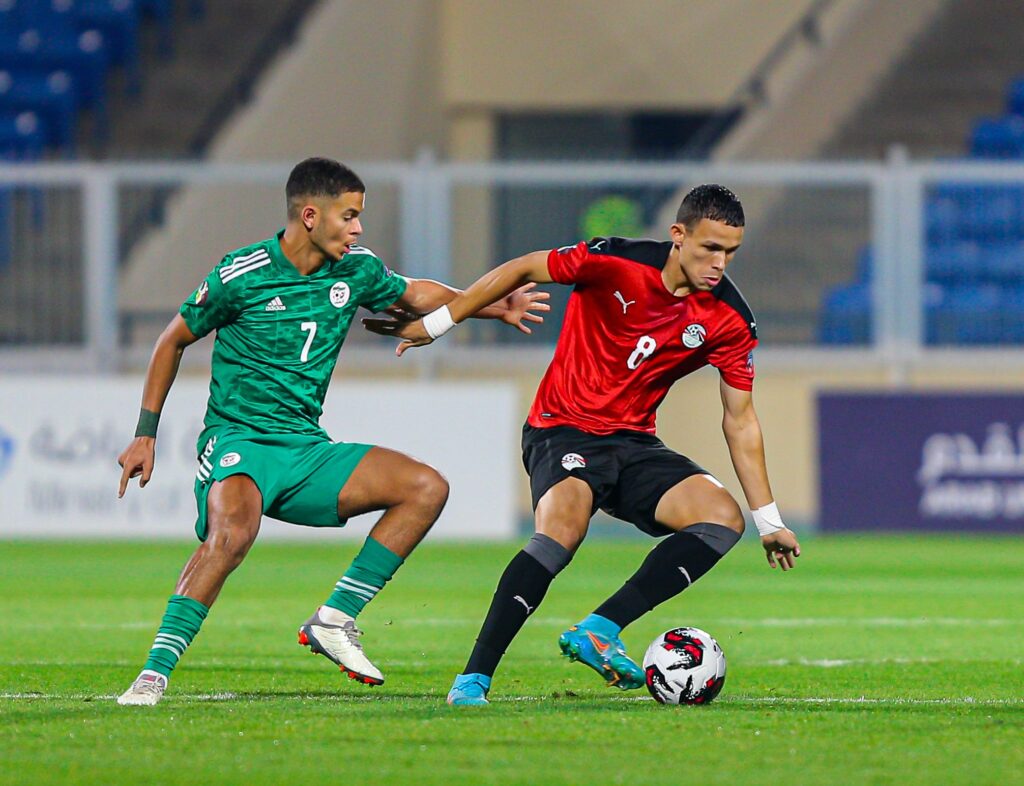 oussama amar U20 arab cup 2022 duel egypt algerie