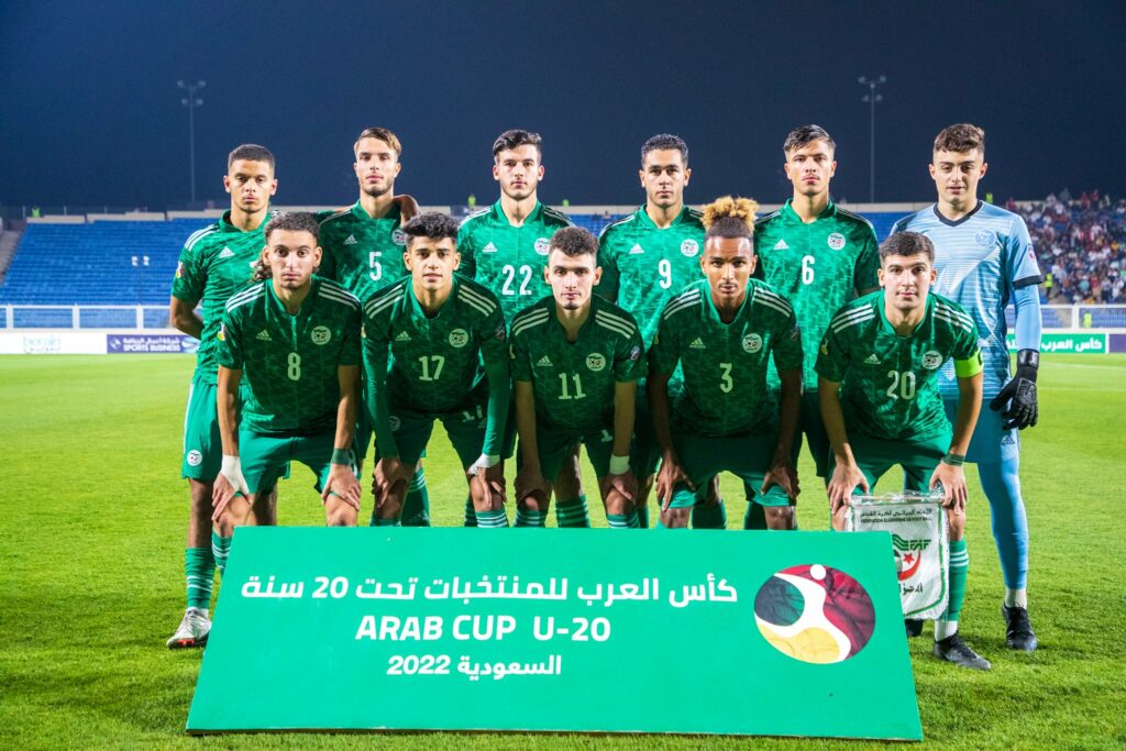 team onze dz U20 arab cup 2022 duel egypt algerie def