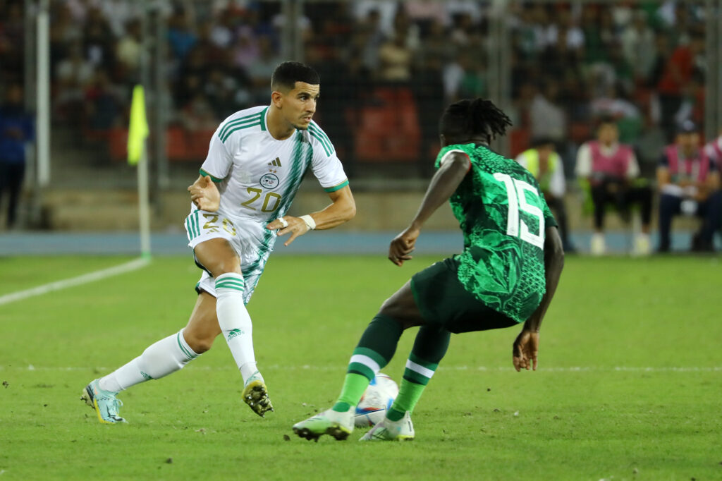 atal youcef deborde amical algerie nigeria septembre 2022 stade oran