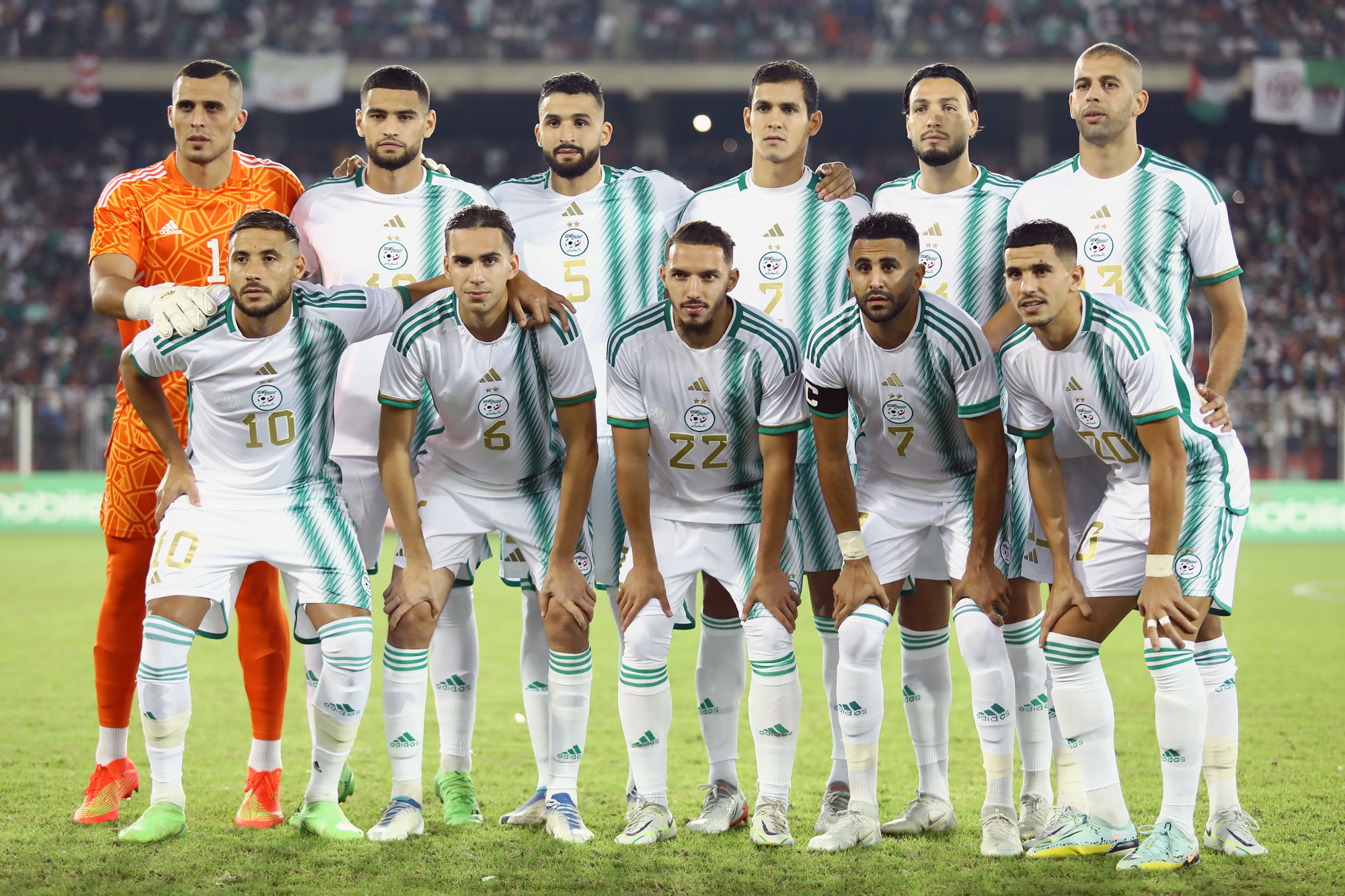 team onze depart zeghba zorgane touba mandi zerrouki amical algerie nigeria septembre 2022 stade oran