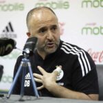 belmadi djamel en conference presse mobilis