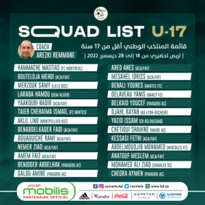 Liste Algérie U17