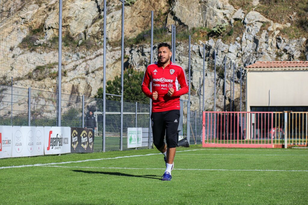 belaili entrainement retour ac ajaccio corse