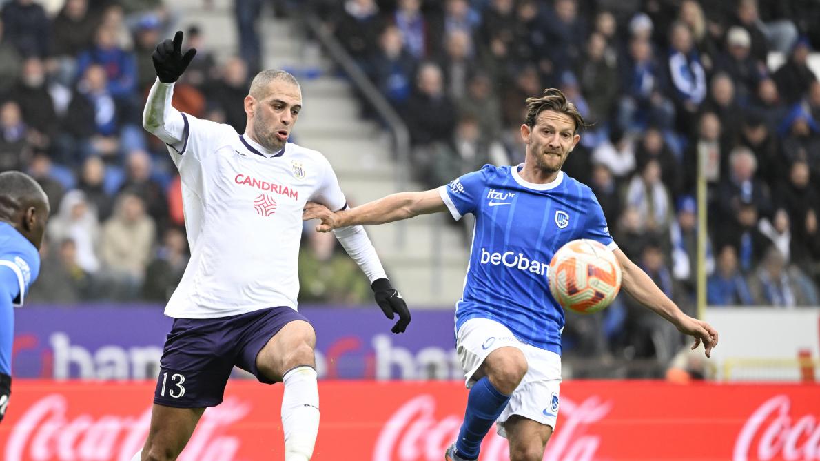 slimani genk anderlecht belgique duel