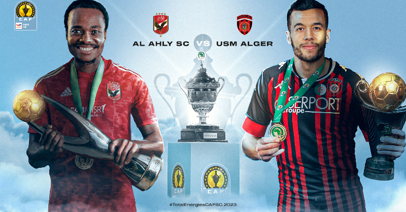 affiche caf usma al ahly supercoupe 2023