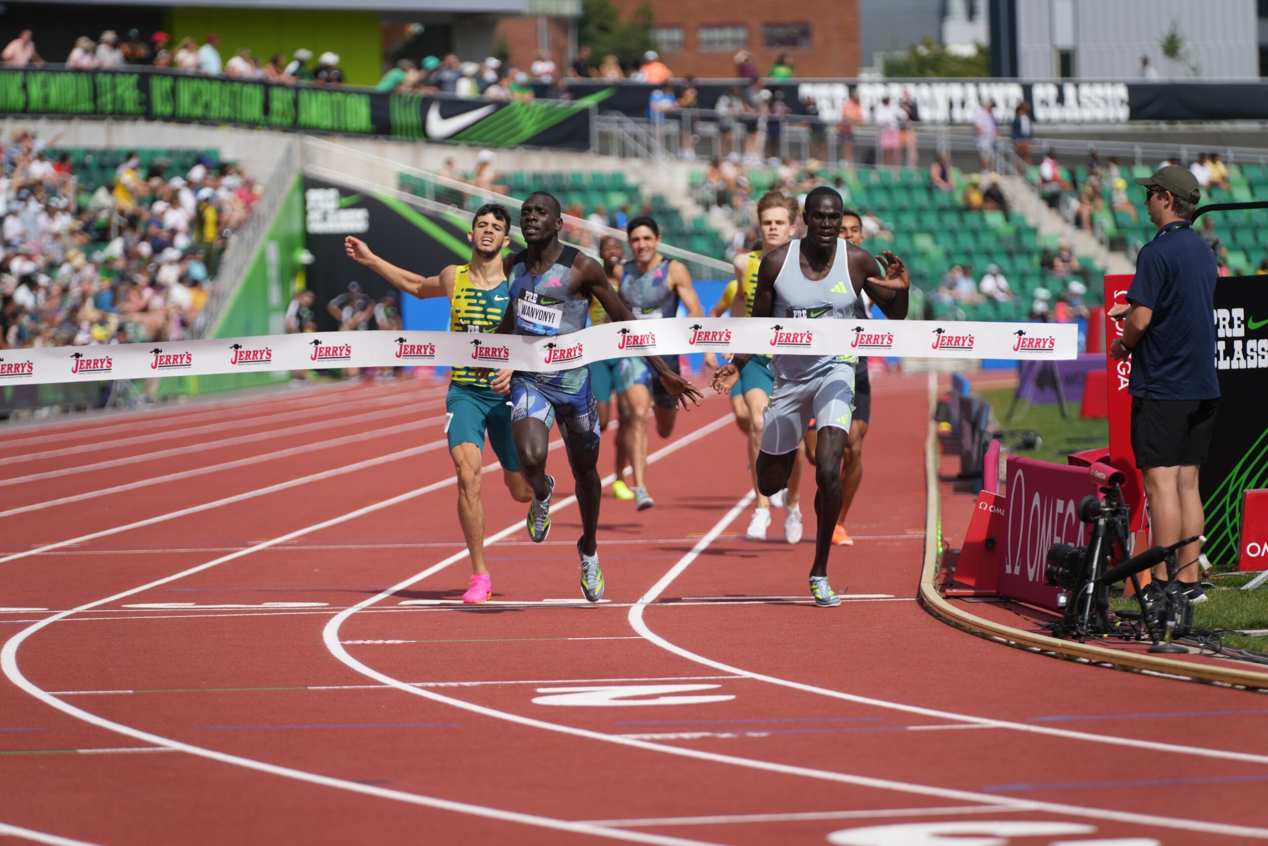 Athlétisme / Diamond League (Eugene) Sedjati bat son record