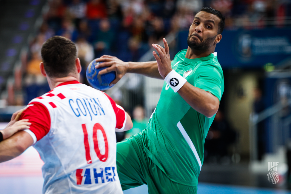 Berkous Messaoud handball dz tqo Croatie algerie