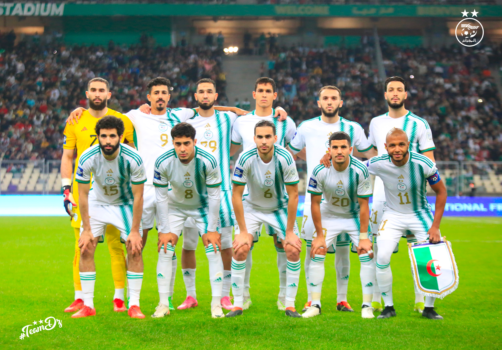 team dz onze algerie titulaires brahimi capitaine amical fifa series algerie bolivie 3 2 mars 2024
