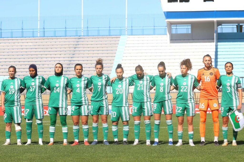 feminine team onze hymne amical tunisie avril 2024