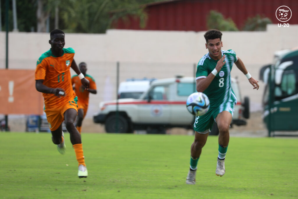 Ramdaoui mohamed amine jeune attaquant pac U20 cote divoire abidjan amical mai 2024