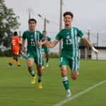 fatahine et akhrib joie buteu U20 victoire abidjan amical cote divoire 26 mai 2024