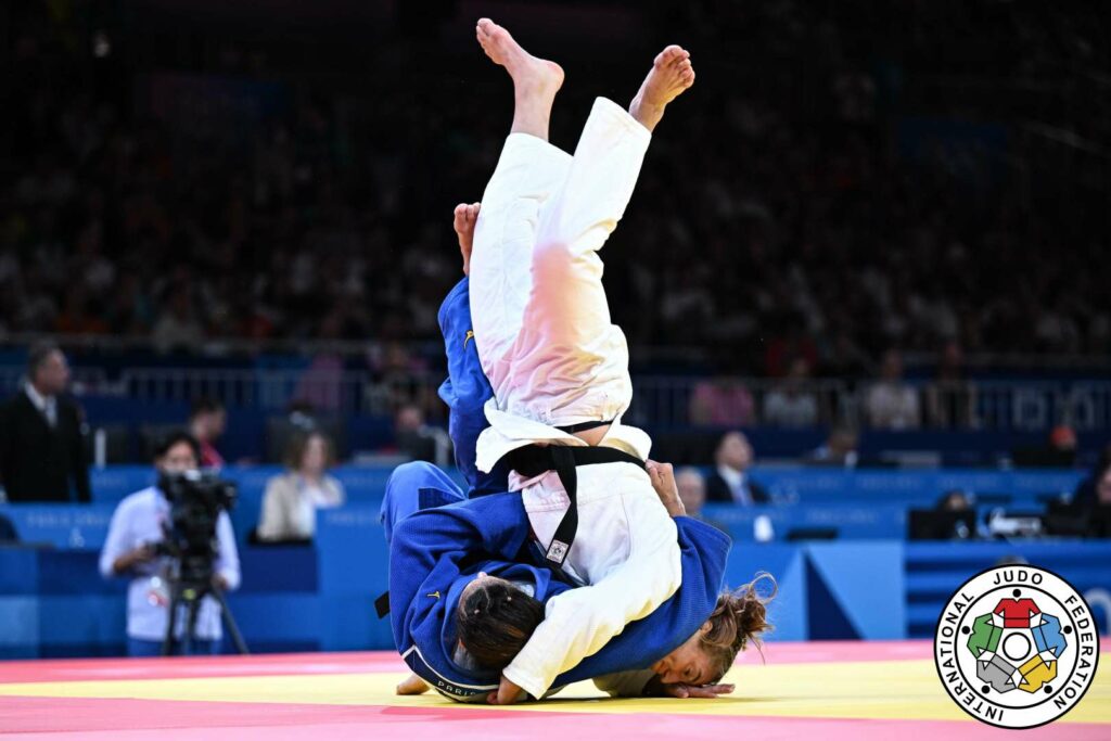 amina belkadi ippon defaite jo paris 2024