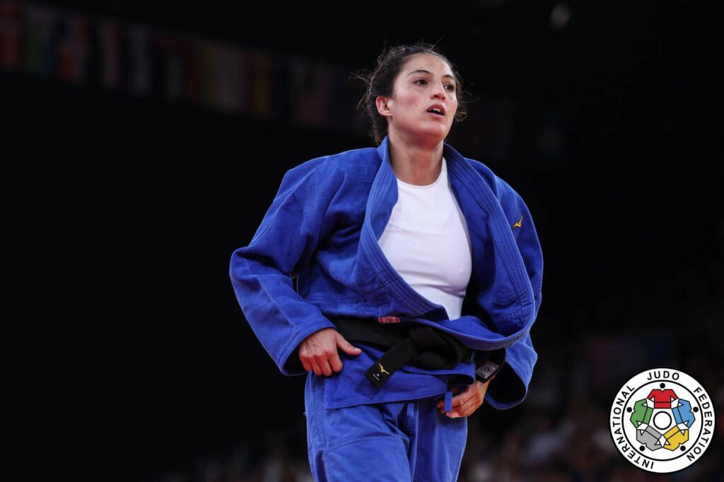 amina belkadi jo paris 2024 judo defaite