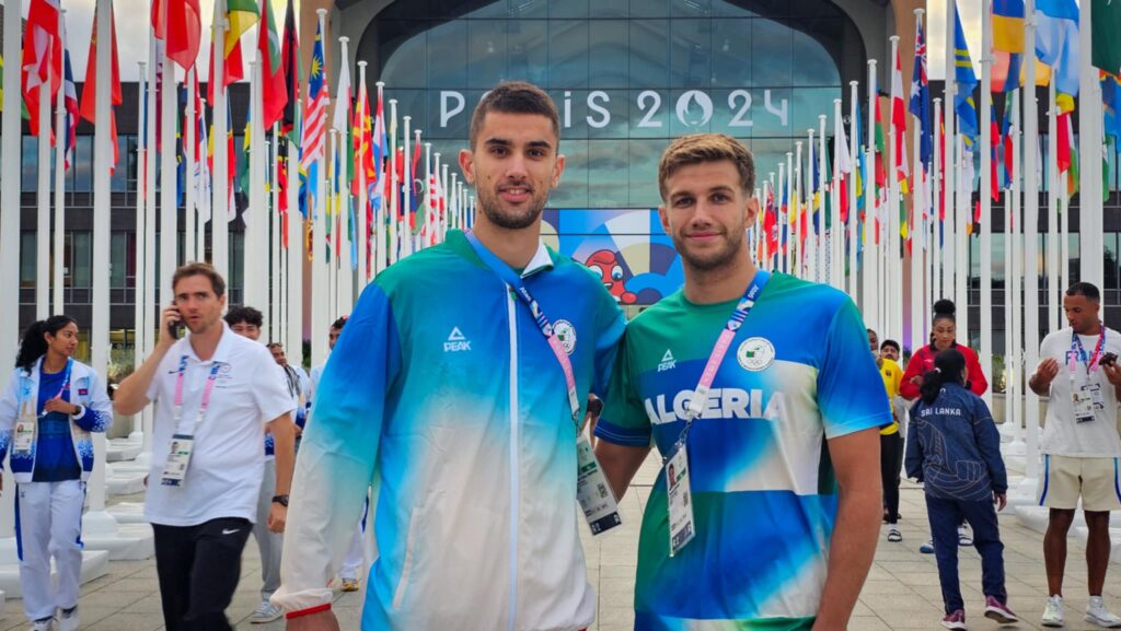 jaouad syoud et koceila mammeri entree village olympique