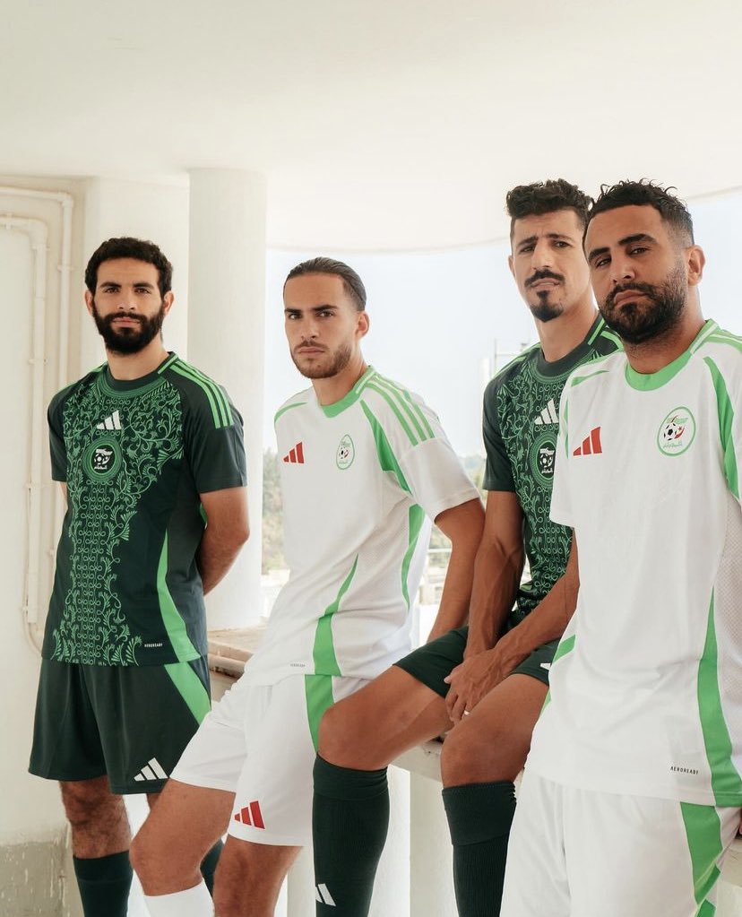 adidas collection 2024 nouveaux maillots mahrez ait nouri bounedjah