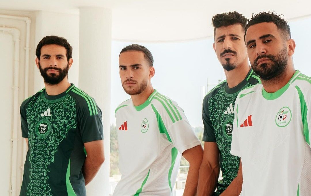 adidas new maillot nouveaus verts fennecs ait nouri mahrez zerrouki bounedajah