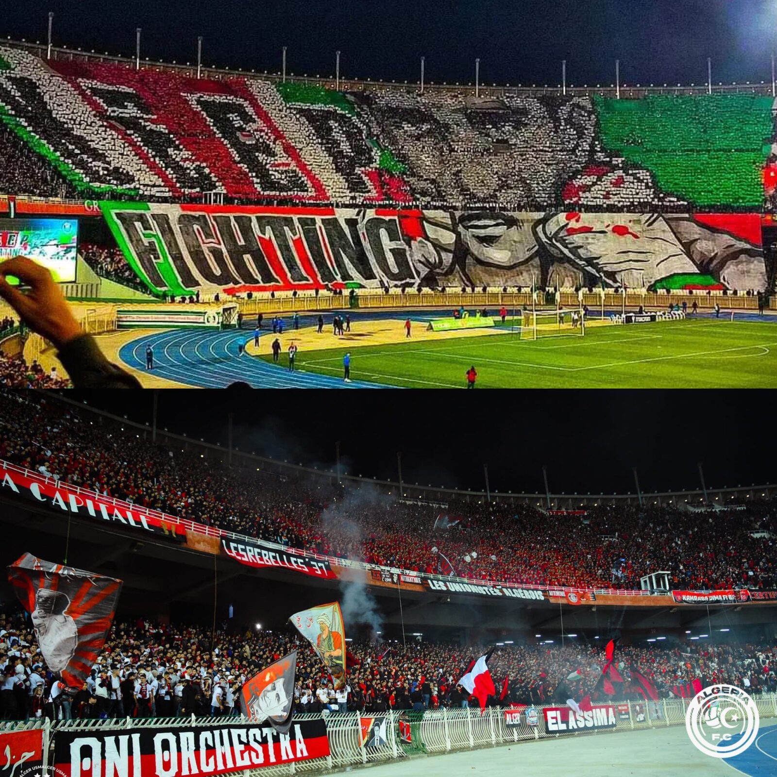 tiffo supporters derby usma mca duel rivalité fans