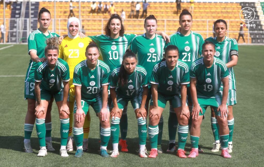 team onze algerie feminine vertes soudan sud