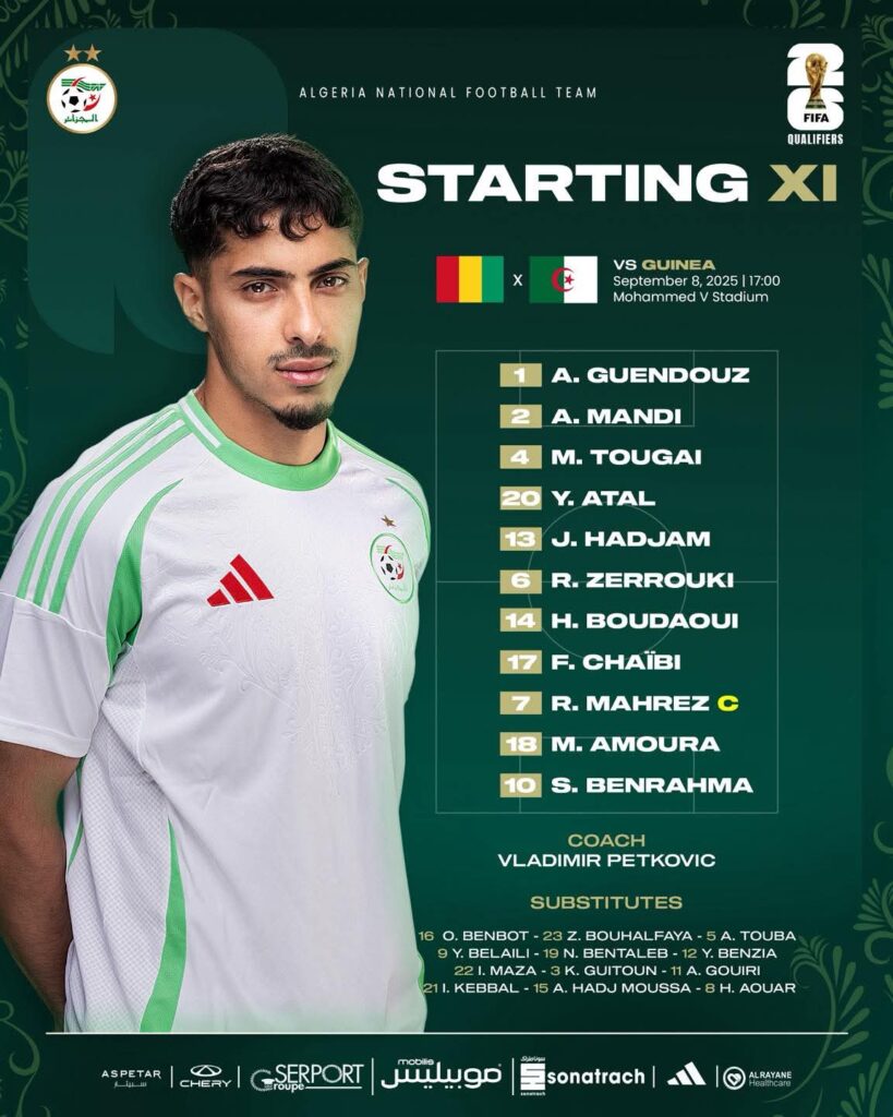 Onze Guinée Algérie