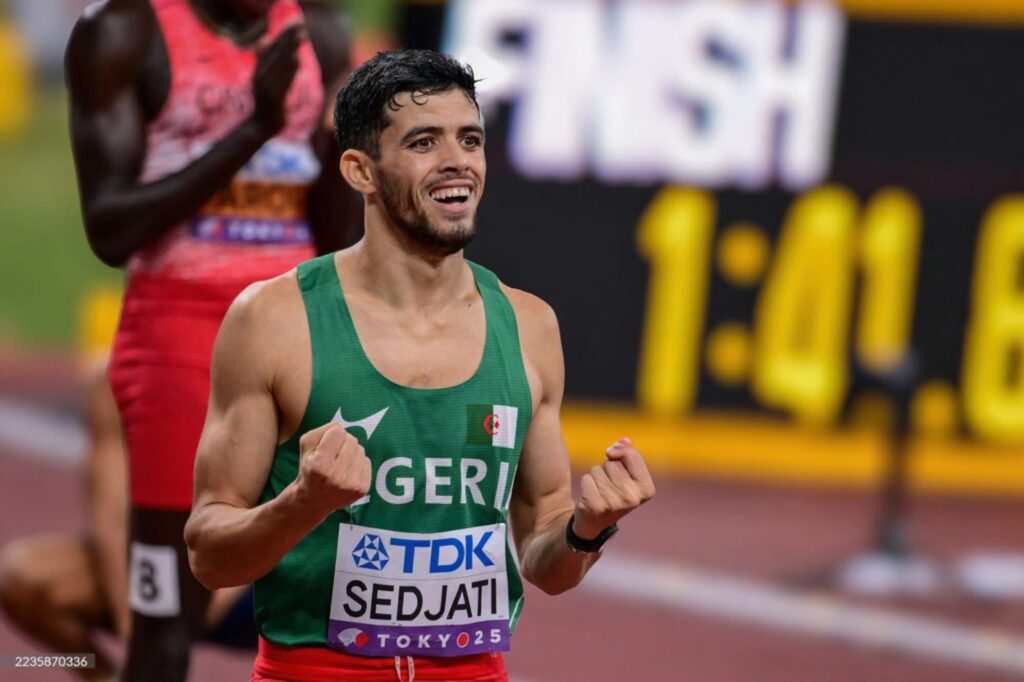 Djamel Sedjati joie Tokyo 2025