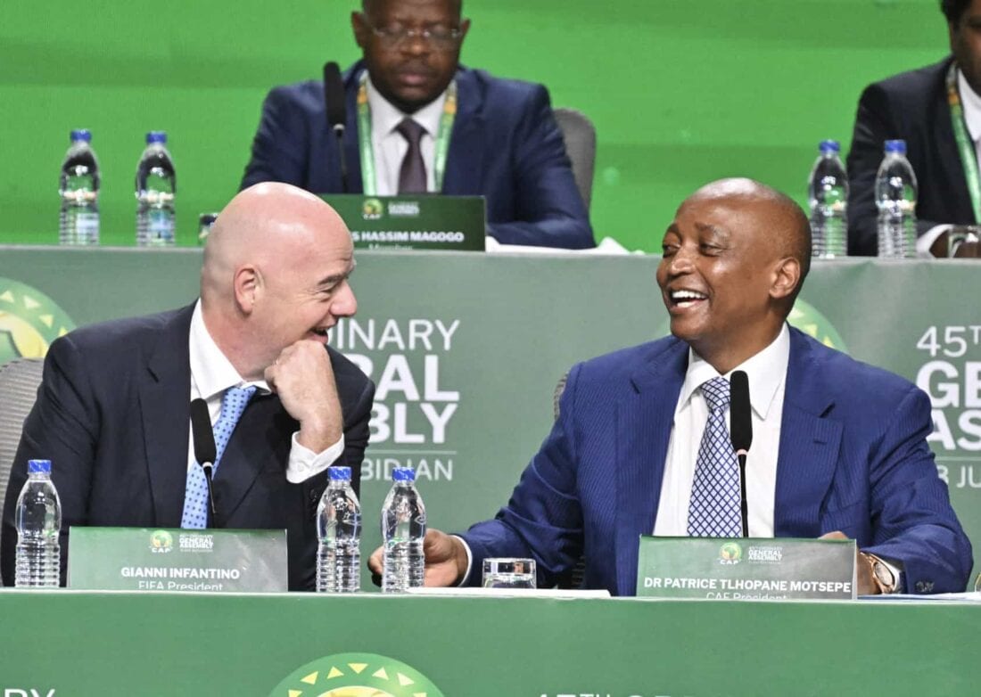 Motsepe Infantino CAN FIFA CAF