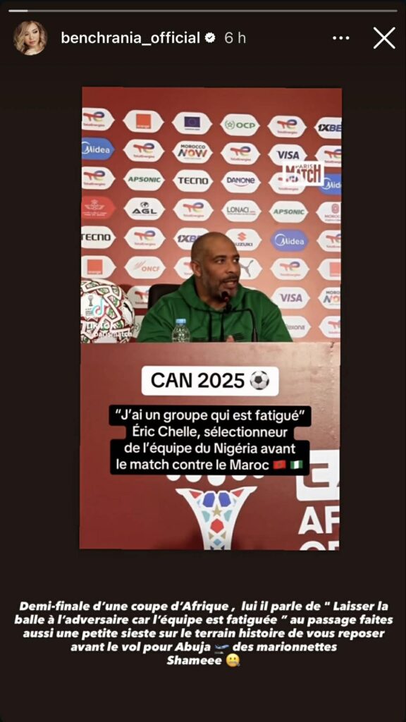 La story de l'épouse de Bounedjah, critiquant le Nigéria d'Eric Chelle