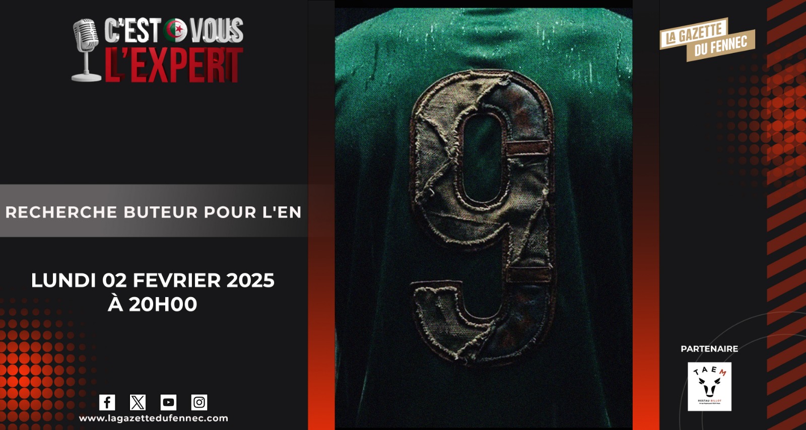 CVLXP RECHERCHE BUTEUR POUR L EN 02FEB2026