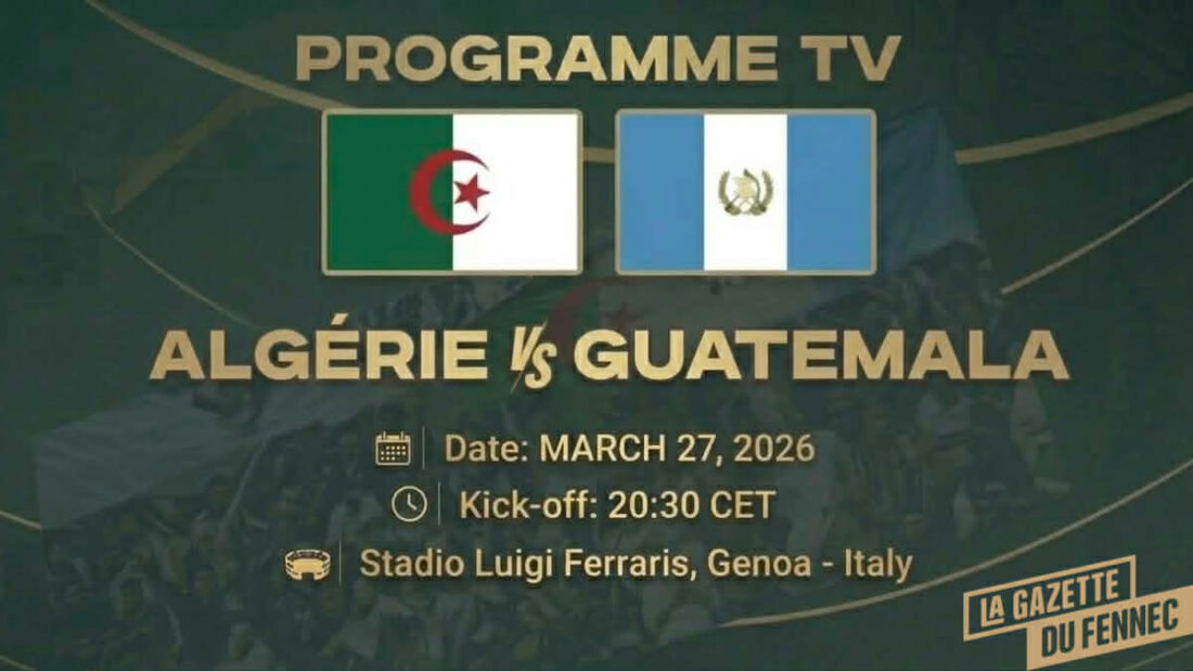 Match amical Alg&eacute;rie Guatemala