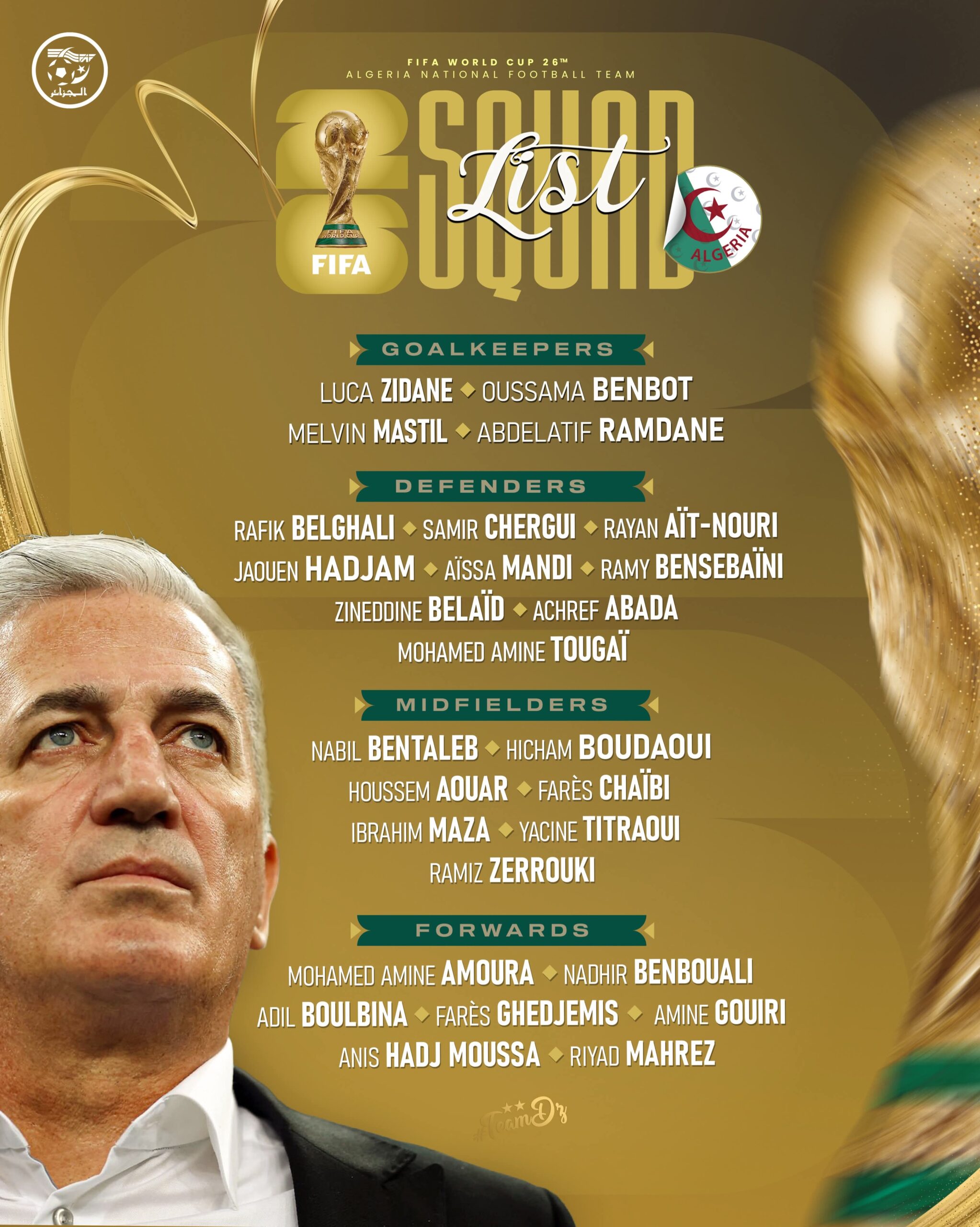 Algérie Petkovic Mondial 2026 Algérie Petkovic Mondial 2026