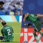 Aïssa Mandi et Lionel Messi lors de match Argentine - Algérie